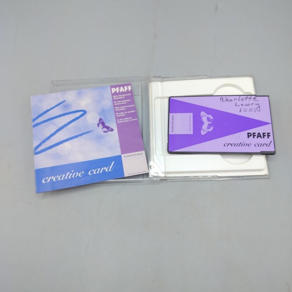 Pfaff - Embroidery Creative Card - My Own Personal Designs - Re-Writable - 1001